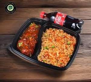 Fried Rice ,manchurian 1{250 M.l.}cold Drink