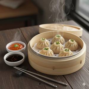Steamed Chicken Momos 5pc