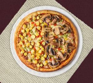Mushroom And Corn Pizza