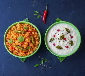 Mini tamota rice + curd rice [300ml+ 300 ml]