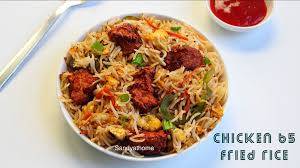 Chicken 65 Masala With Fried Rice