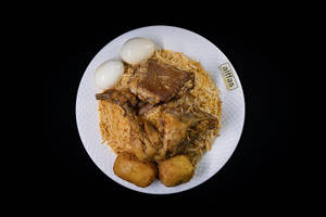 Nawabi Two In One Biryani [One Chicken,One Mutton][2 Serving]