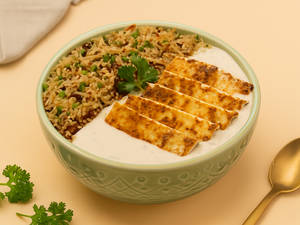 Cheesy Paneer Risotto Rice Bowl