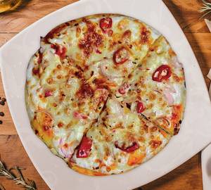 Paneer paprika pizza