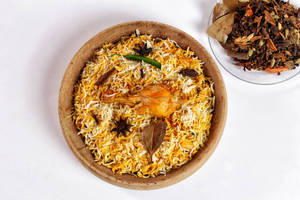 Chicken biryani(serves1 with 1pc chicken)
