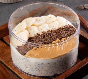 28Gm Protein: Pb, Banana & Choc Overnight Oats