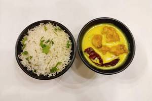Kadhi Pakoda With Rice
