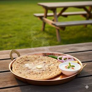 Paratha with curd