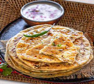 Paneer cheese paratha