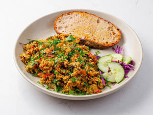 Egg Bhurji With Toast