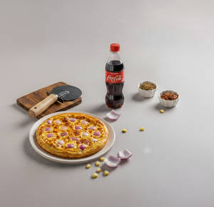 Onion Buttery Pan Pizza+coke (250 Ml)