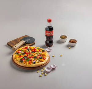 King Kong Veg Regular Pizza+coke 250ml