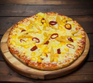 Sweet corn pizza