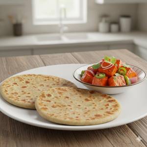 2 Paratha + Chilli Paneer