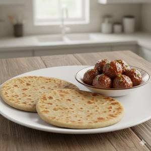 2 Paratha + Veg Manchurian