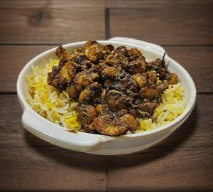 Mushroom biriyani