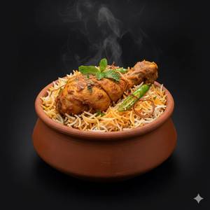 Hyderabadi Chicken Dum Biryani (1 piece)  