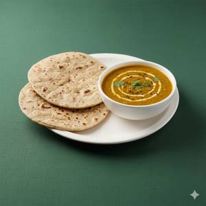 2 Tawa roti + Dal Fry