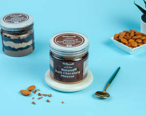 [Eggless] Almond Dark Chocolate Mousse