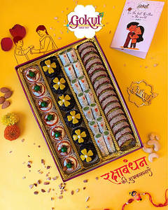 Kaju Assorted Sweets Box 4 Line Big