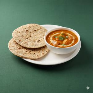 2 Tandoori Roti + Paneer Butter Masala Half