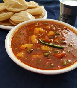 Aloo Tomato Mutter Rassa