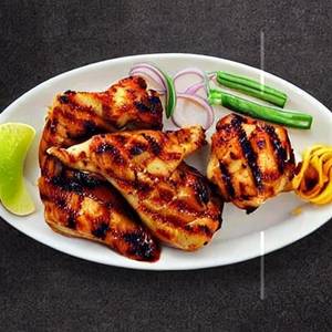 Grilled chicken in bar-be-que sauce