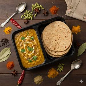 Roti [3 Pcs] + Dal Fry [150 Gm]
