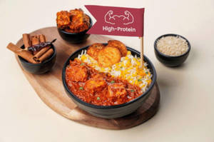 Paneer Tikka Masala Rice bowl with Dahi Kebab