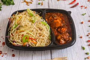 Chilli Paneer + Veg Noodles
