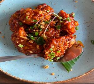 Pan Fried Chicken Momos (5 Pices)