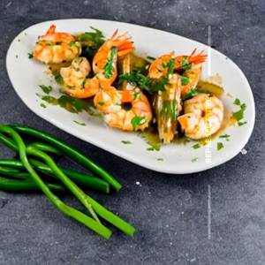 Butter garlic prawns