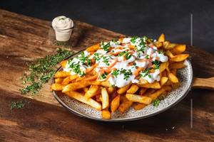 Loaded vegetarian fries