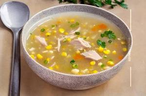 Chicken sweet corn soup