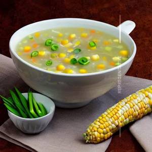 Veg sweet corn soup