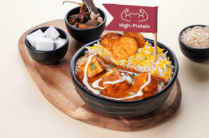 Paneer Lababdar Rice Bowl with Dahi Kebab