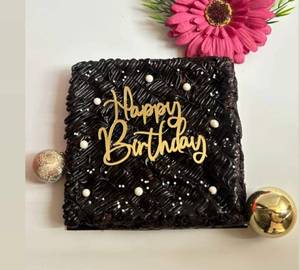 Premium brownie birthday cake
