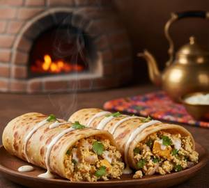 Malai Paneer Bhurji Kathi Roll