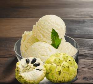 Fresh sitafal ice cream