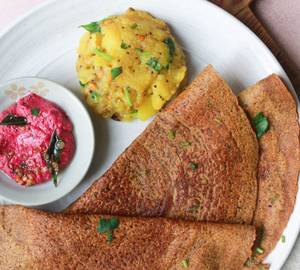 Ragi Butter Masala Dosa