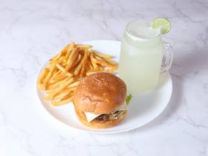 Chicken Burger + Mango Lime + Fries