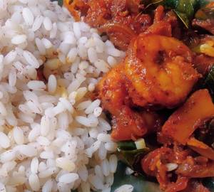 Prawns Roast + Matta Rice