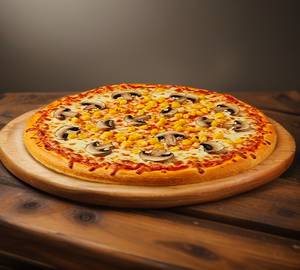 Corn Mushroom Cheese Pizza