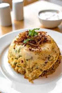 Plain biriyani+omlet