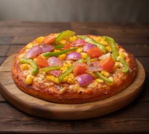 Corn veggie pizza