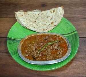 2 Parotta with Beef Keema Curry