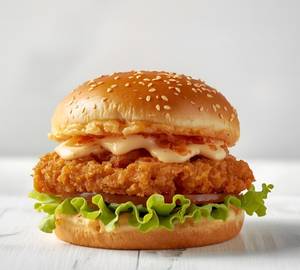 Fried chicken burger