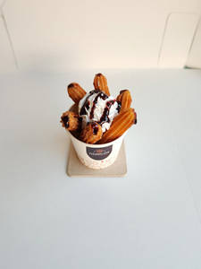 Filled Blueberry Churro Tub