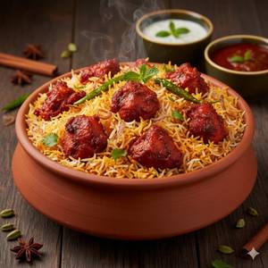 Chicken 65 Biryani (1Kg) (Boneless Chicken)