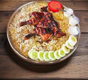 Half Mandhi rice with 1 quater alfaham